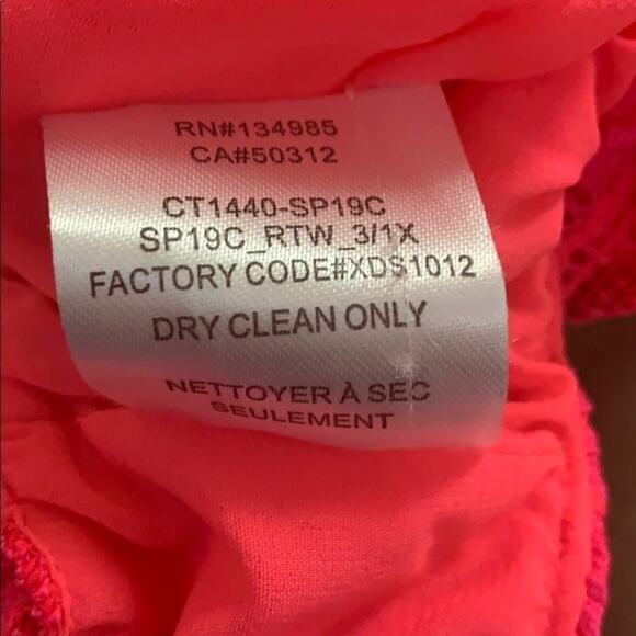 FOR The LOVE OF LEMONS PINK SWIMSUIT TOP S… - Picture 6 of 7